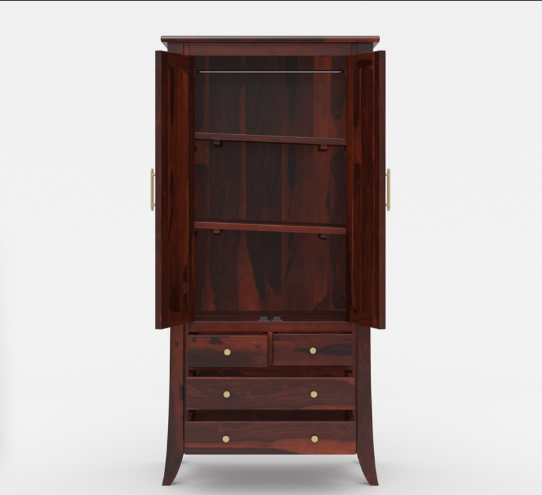 Georgia Traditional Solid Wood Tall Armoire with Drawers
