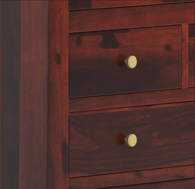 Georgia Traditional Solid Wood Tall Armoire with Drawers