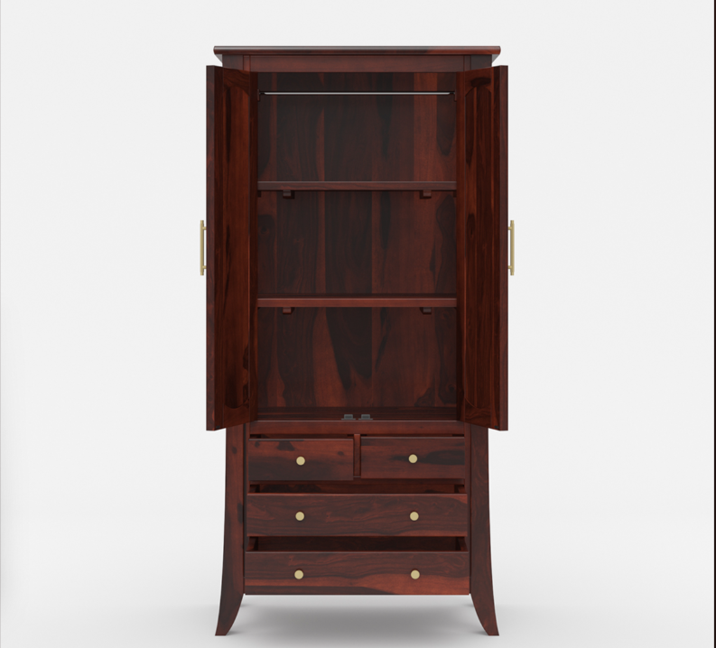 Georgia Traditional Solid Wood Tall Armoire with Drawers