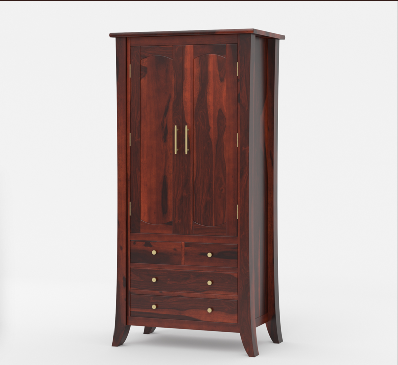 Georgia Traditional Solid Wood Tall Armoire with Drawers