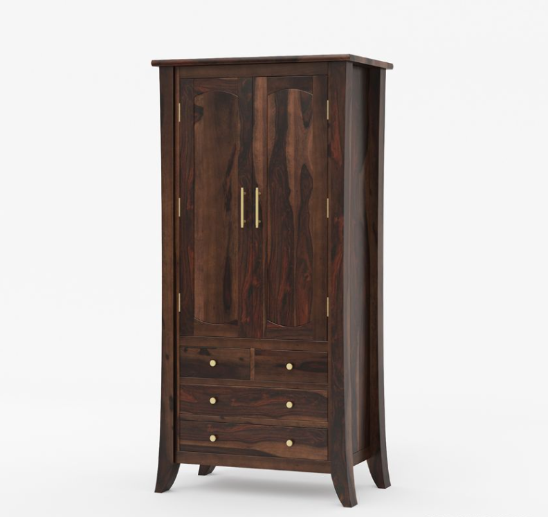 Georgia Traditional Solid Wood Tall Armoire with Drawers