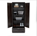 Jerold Solid Wood Tall Wardrobe Armoire with Storage