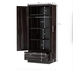 Jerold Solid Wood Tall Wardrobe Armoire with Storage