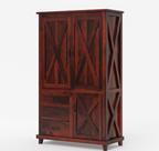 Wooden  Wardrobe with drawers.