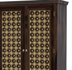 La Junta Solid Wood Brass Inlay French Country Style Armoire