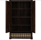 La Junta Solid Wood Brass Inlay French Country Style Armoire