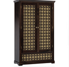 La Junta Solid Wood Brass Inlay French Country Style Armoire