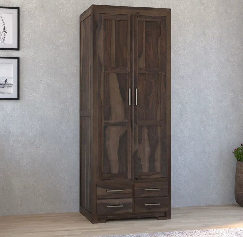 StyleRoot Solid Wood 4 Drawer Tall Armoire Closet