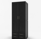 Wooden  Wardrobe with drawers.