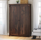 Pioneer Transitional Solid Wood Armoire Wardrobe with  Drawers