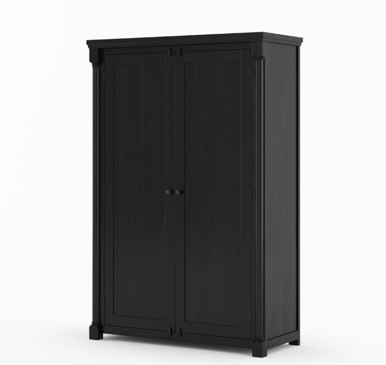 Pioneer Transitional Solid Wood Armoire Wardrobe with  Drawers