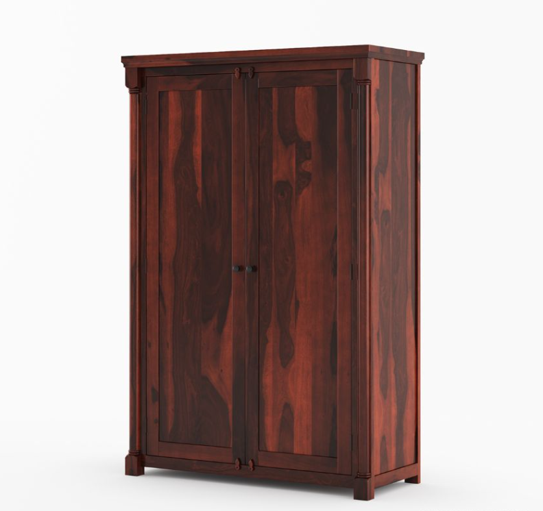 Pioneer Transitional Solid Wood Armoire Wardrobe with  Drawers