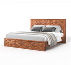 wooden bed