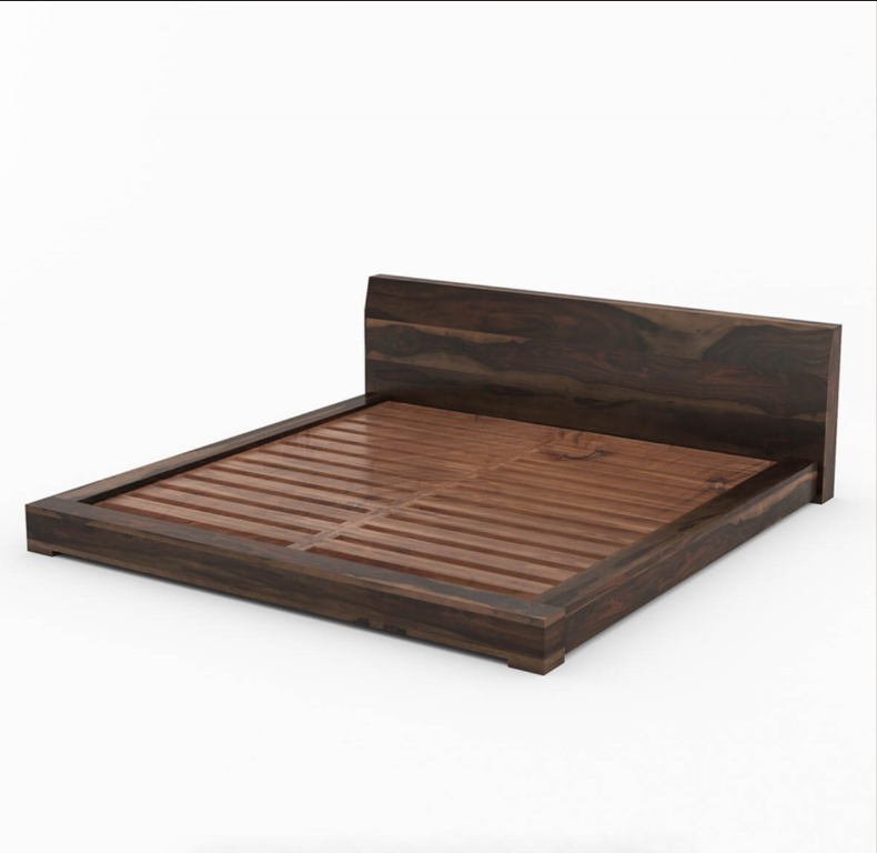 wooden bed