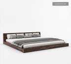 wooden bed
