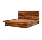 wooden bed