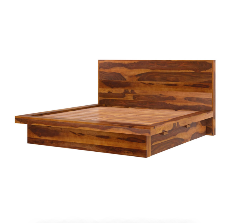 wooden bed