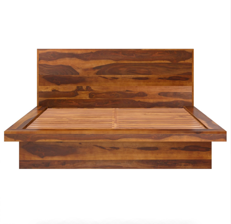 wooden bed