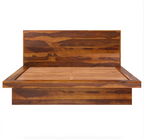 wooden bed