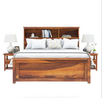 wooden bed