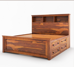 wooden bed