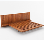wooden bed