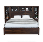 wooden bed