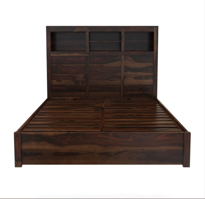 wooden bed