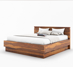 wooden bed