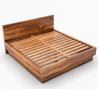 wooden bed
