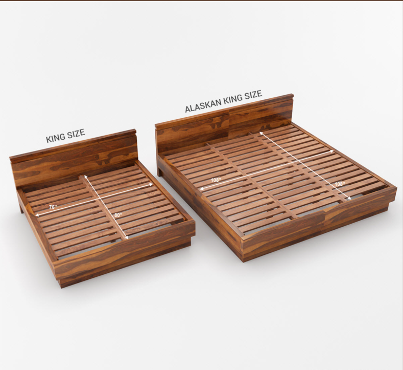 wooden bed