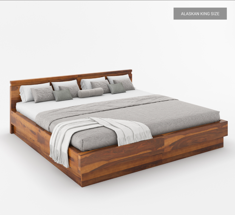 wooden bed