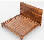 wooden bed