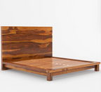 wooden bed