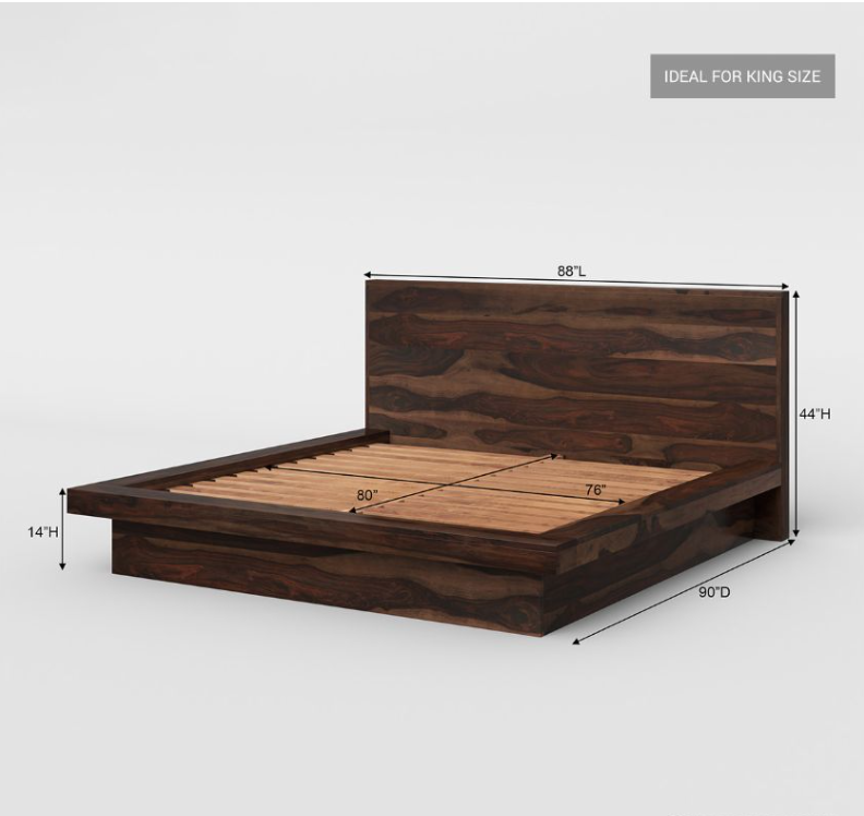 Wooden bed 