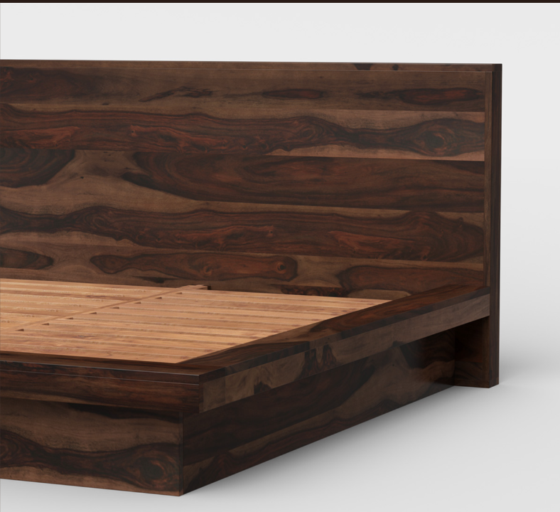 Wooden bed 