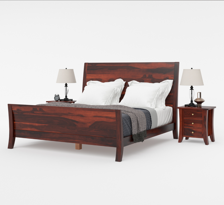 Wooden bed 
