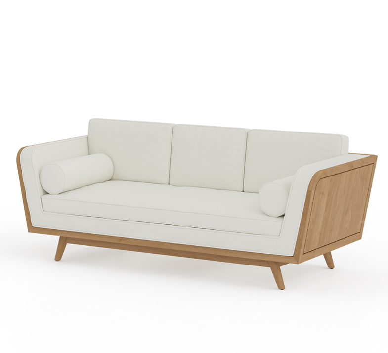 Sofique 3 Seater Mid Century Modern Sofa