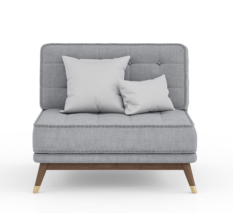 Relaxaire L Shape Gray Sectional Sofa With Chaise