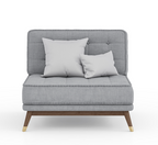 Relaxaire L Shape Gray Sectional Sofa With Chaise