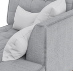 Relaxaire L Shape Gray Sectional Sofa With Chaise