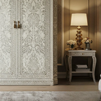 SpaceWoven  Bone Inlay Two-Door Wardrobe | Luxury Handmade Wardrobe