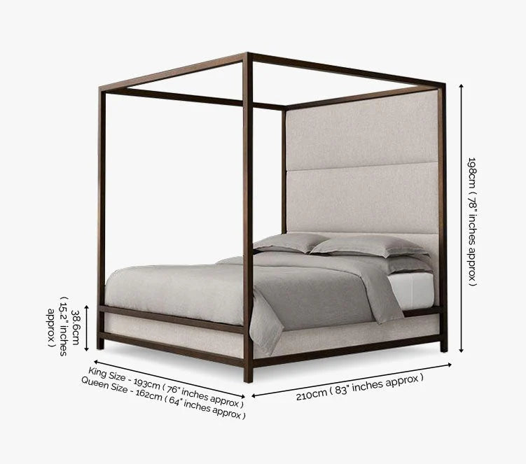 Madrano Solid Wood Bed