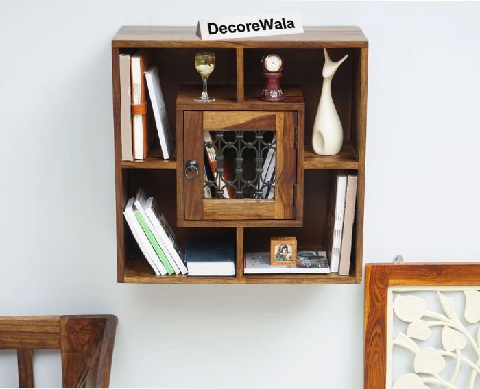 Sitnex Wooden Wall Shelve One Door