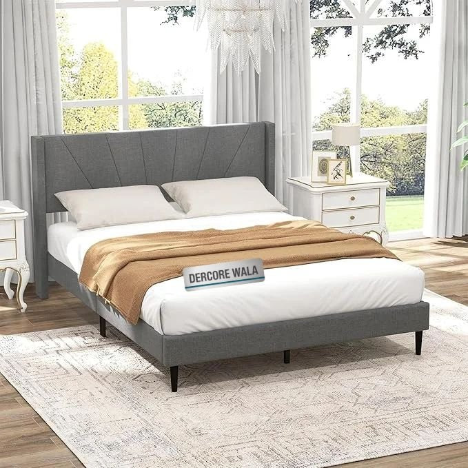 Modern Upholstered King Size Bed | Premium Fabric Bed