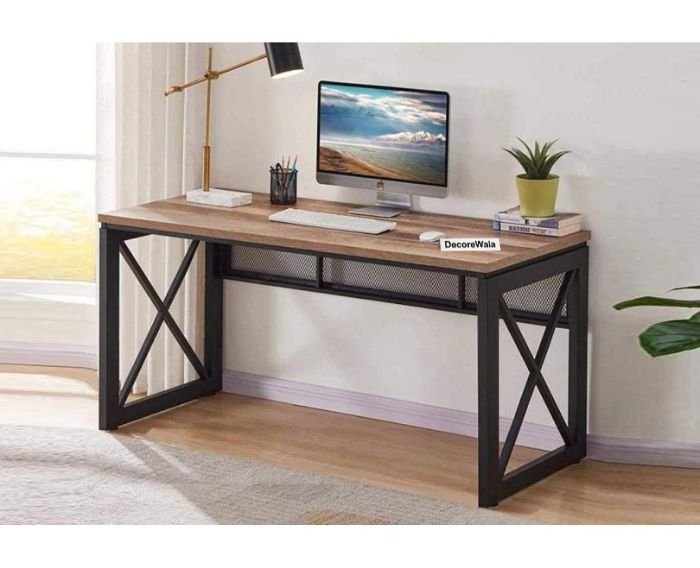 Zuno Wood and Metal Industrial Office Table