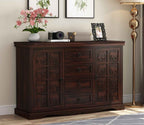 Emboss Sheesham Wooden Cabinet and Sideboard