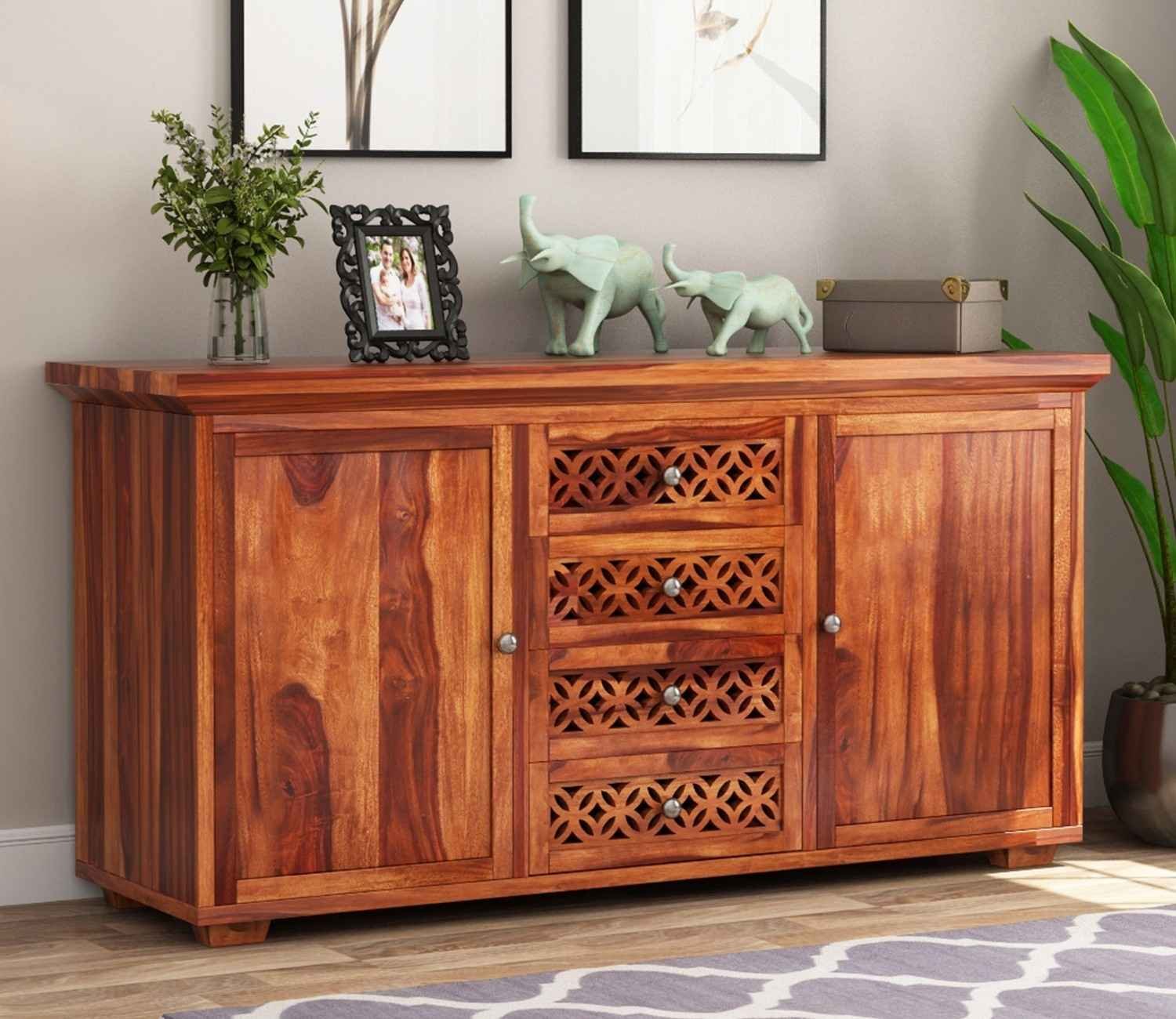 Cambrey Sheesham Wood Storage Cabinets and Sideboard