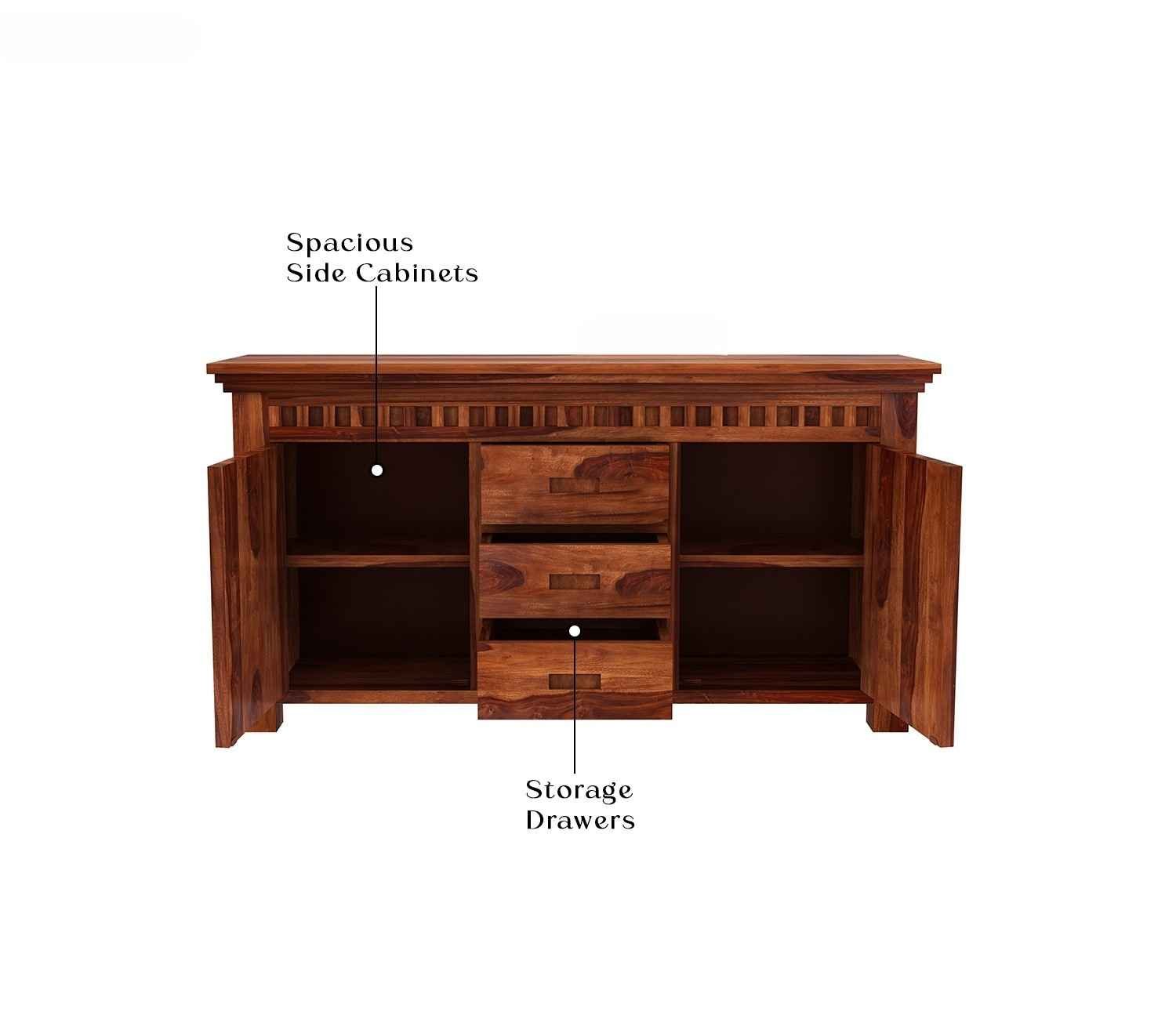 Adolph Sheesham Wood Sideboard and Cabinet