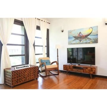 Solid Wood Million Tv Unit with 2 Doors & Drawer